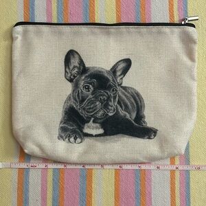 French Bulldog Cosmetic Travel Bag ~ NWOT